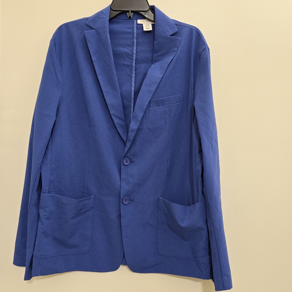 ISAAC MIZRAHI mens size Large/42 Regular Lightweight Unlined Notch Lapel Blazer
